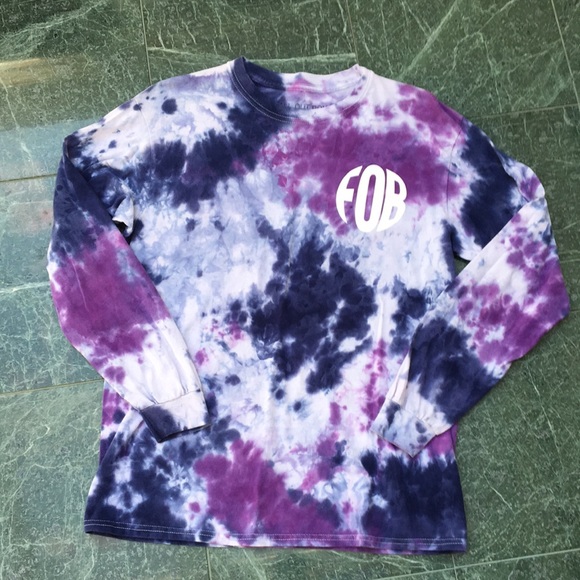 Manhead Other - Fall out Boy long sleeve shirt tie dye size medium
